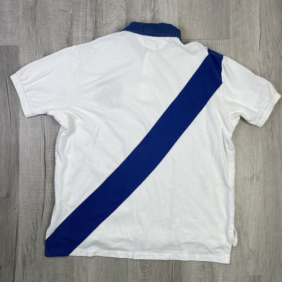 Vtg Polo Ralph Lauren Mens XL Polo Club #2 Big Pony Stripe Embroidered P - Picture 9 of 9